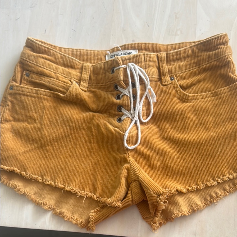 Billabong Yellow Women's Shorts size 25